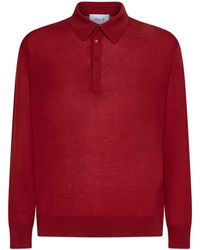 D 40 - Virgin Wool Knit Polo Shirt - Lyst