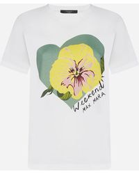 Weekend by Maxmara - Yen Print Cotton T-shirt - Lyst