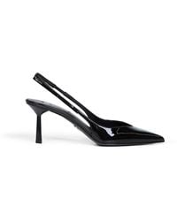 Prada - Patent Leather Slingback Pumps - Lyst