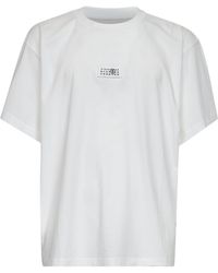MM6 by Maison Margiela - Jersey Numeric Signature T-Shirt - Lyst