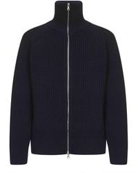 Dries Van Noten - Wool Knit Zip-Up Cardigan - Lyst