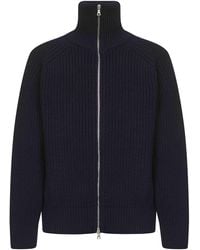 Dries Van Noten - Wool Knit Zip-Up Cardigan - Lyst