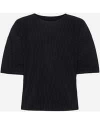 Homme Plissé Issey Miyake - Pleated Fabric T-shirt - Lyst