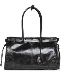 Prada - Borsa A Mano Prada Bonnie Large Nera - Lyst