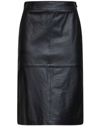 Max Mara - Hammered Nappa Leather Msttimore Pencil Skirt - Lyst