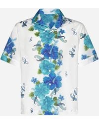 Etro - Floral Print Cotton Shirt - Lyst