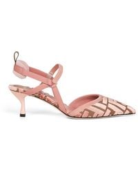 Fendi - Ff Velvet Colibrã¬ Lite Slingback - Lyst