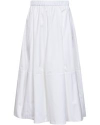 Co. - Tton Poplin Midi Full Skirt - Lyst