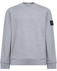 Stone Island - Dark Organic Cotton Crewneck Sweatshirt - Lyst