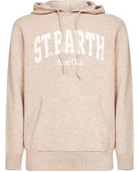 MC2 Saint Barth - Wool Blend Knit Wood Hoodie - Lyst