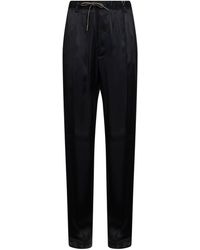 Maison Margiela - Satin Drawstring Trousers - Lyst