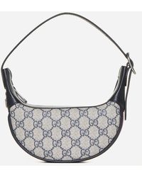 Gucci - Ophidia GG Leather And Fabric Mini Bag - Lyst