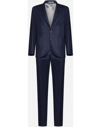 Brunello Cucinelli - Single-breasted Wool Suit - Lyst