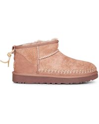 UGG - Rocky Oak Classic Ultra Mini Biarritz Ankle Boots - Lyst