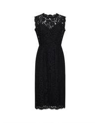 Dolce & Gabbana - Sleeveless Lace Dress - Lyst