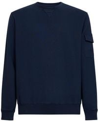 MC2 Saint Barth - Cotton Fleece Chester Sweatshirt With Patch Pocket - Lyst