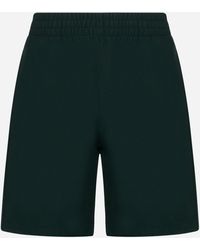 Burberry - Logo-patch Cotton Shorts - Lyst