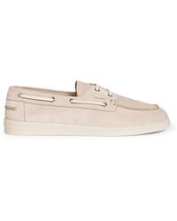 Prada - Desert Suede Boat Shoes - Lyst
