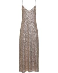 Blanca Vita - Sequins Alytea Long Slip Dress - Lyst