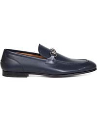 Gucci - Dark Leather Jordaan Loafers - Lyst