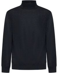 D 40 - Virgin Wool Mock Neck Sweater - Lyst
