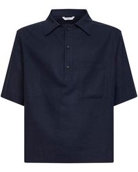 Hevò - Linen And Viscose Montursi Polo Shirt - Lyst