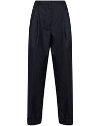 Dries Van Noten - Chevron Wool Pantan Double-Pleated Trousers - Lyst