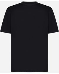 Jil Sander - Back Logo Cotton T-shirt - Lyst