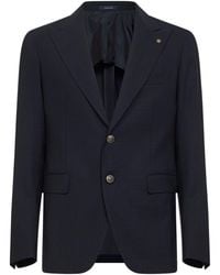 Tagliatore - Virgin Wool Vesuvio Single-Breasted Blazer - Lyst