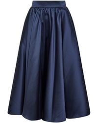 Blanca Vita - Satin Geky Full Midi Skirt - Lyst