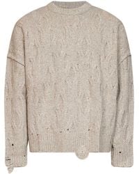 Represent - Sweater Distressed Wool-Blend - Lyst