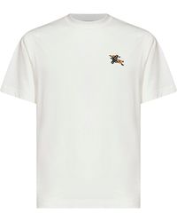 Burberry - T-Shirt Chalk Cotton - Lyst