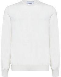 D 40 - Ivory Cashmere Crewneck Sweater - Lyst