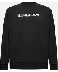 Burberry - Logo Crewneck Sweatshirt - Lyst