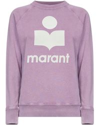 Isabel Marant - Rosewood Cotton Blend Millyny Logo Sweatshirt - Lyst