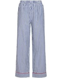 MC2 Saint Barth - Striped Poplin Galassia Pajama-Style Trousers - Lyst
