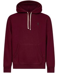 Polo Ralph Lauren - Classic Wine Cotton Blend Hoodie - Lyst