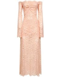 Rabanne - Embroidered-Sequins Stretch Lace Midi Dress - Lyst