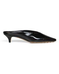 Bottega Veneta - Mule Pumps Vesta Shiny Leather - Lyst