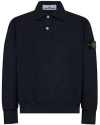 Stone Island - Tubular Cotton Oversized Polo-Style Sweatshirt - Lyst