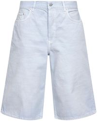 Haikure - Light Cotton Denim New Becky Bermuda Shorts - Lyst