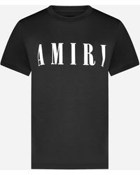 Amiri - T-shirt in cotone con logo - Lyst