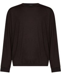 Studio Nicholson - Grape Jersey Pinhas Long-Sleeved T-Shirt - Lyst