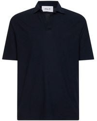 D 40 - Cotton Jersey Buttonless Polo Shirt - Lyst