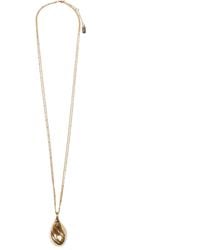 Chloé - Metal Mirror Pendant Necklace - Lyst