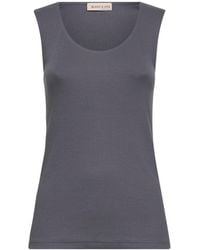 Blanca Vita - Ribbed Jersey Heat-Sealed Tank Top - Lyst