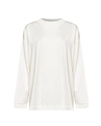 KHAITE - Chalk Silk Jersey Dylan Top - Lyst