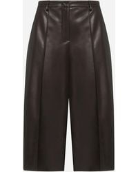 Blanca Vita Brugo Faux-leather Bermuda Shorts - Black