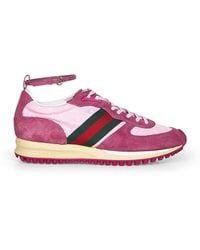Gucci - Re-Motion Gg Nylon & Suede Sneaker - Lyst