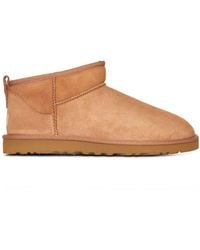 UGG - Classic Ultra Mini Suede Ankle Boots - Lyst